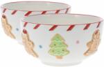 4home Set de 2 boluri din ceramică Turtă dulce 14 cm Castron