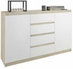  Komód 4 Fiók 2 Ajtó R160-S4 - Sonoma Mix