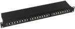 LogiLink Cat. 6 Patch Panel 24-Port 19" STP, black, EconLinie (NP0055)