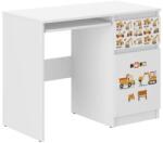 Wooden Toys Ifjúsági Íróasztal N33 - Építési Terület Mintázat, 96 x 77 x 50 cm