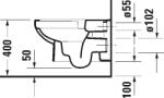 Duravit Dur. 256209 00002 No. 1 fali WC Riml