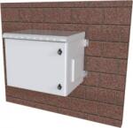 TECHLY I-CASE IP55-1245 állvány 12U Falra szerelhető állvány Szürke (364866) (364866)