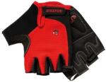 BikeFun Missy női rövid ujjú kesztyű, fekete-piros, XS-es méret