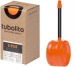 Tubolito S-Tubo Road 622 x 18-28 (700 x 18-28C) országúti TPU belső gumi, ultrakönnyű, FV60 (60 mm hosszú fekete presta szeleppel), 24g, narancssárga gumi