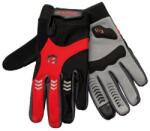 BikeFun Controll hosszú ujjú MTB kesztyű, fekete-piros, L-es méret