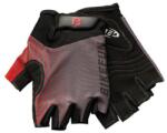 BikeFun Leader rövid ujjú kesztyű, fekete-szürke-piros, L-es méret
