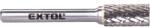 Extol keményfém turbómaró (rotormaró), hengeres, átmérő 10×20mm/szár 6mm, keresztfogazás (8703714)