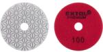 Extol gyémánt csiszolókorong/polírkorong, csempe élcsiszoló, tépőzáras; 100mm, P100, száraz és vizes (8803092)