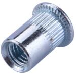 Fortum szegecsanya klt. 20 db, M8, POP-NUT, horganyzott acél, kerek, nyitott, lapos peremű, rovátkolt FORTUM (4770687) - sipibolt