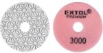 Extol gyémánt csiszolókorong/polírkorong, csempe élcsiszoló, tépőzáras; 100mm, P3000, száraz és vizes (8803099) - sipibolt