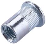 Fortum szegecsanya klt. 20 db, M10, POP-NUT, horganyzott acél, kerek, nyitott, lapos peremű, rovátkolt FORTUM (4770688)