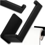  Fekete Öntapadó Wc papír tartó Loft stílusú fürdőszobai akasztó (5905884012581)