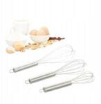 Relaxdays 3 db-os rozsdamentes acél habverő készlet Relaxdays habverő 3db (10022320)