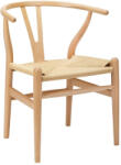 King Home Wishbone Bükkfa Szék Természetes Rostfonással (KHM-KH1501100117)