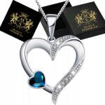 Mennica Świdnicka Ezüst Nyaklánc 925 Ezüst Szív medállal Szív Ajándék Női