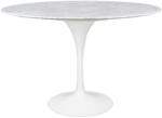King Home Tulip Marble 120 Carrara étkezőasztal márvány fehér (KHM-GT-09M-FI120)