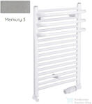 Radeco ARIA A1-500/1 490x535 törölközőszárítós radiátor, MERKURY 3 (metál világosszürke) színben (Radeco_ARIA_A1_500_1_MERKURY3)
