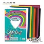 PLUS LINE Színes dekorgumi lapok - A4, 10 darabos (SC1488)