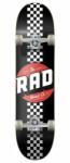 Rad Board Co RAD Checker Stripe Komplett Gördeszka - 8" - Fekete 8" fekete|vörös