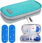  Fekete merev matt inzulin tároló tok +2 db hűtőbetét (4324414151)