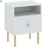INTERMEBLE Éjjeliszekrény Fehér Színben. VIENA