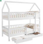  Montessori emeletes ágy, fehér, VENITA TYP 2