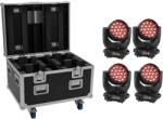  EUROLITE Set 4x LED TMH-X4 Moving Head Wash Zoom + EU Case with wheels (20000685)