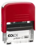 Colop Bélyegző C30 Colop piros átlátszó ház/fekete párna (15314077) - tintasziget