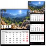  Háromrészes Naptár 2026 Fali Dekoratív Stílus Divatos Irodai Ajándék (KALENDARZ MODNY 2026 TRÓJDZIELNY BIUROWY STYL)