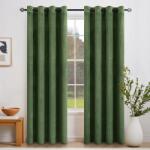  Emema blackout függöny velúr zöld 140x215 cm (B09LSTRFLS)