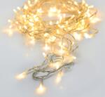 ProGarden 96 LED-es elemes fényfüzér, átlátszó vezetékkel, 8 világítási móddal, meleg fehér, 7 m (AX8416220)