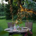 ProGarden 192 LED-es kültéri-beltéri elemes fényfüzér, időzíthető 6/18 órás, 8 féle fényjátékkal meleg fehér, 14 m (AX9810160)