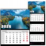  Háromrészes Naptár 2026 Fali Dekoratív Divatos Stílus Irodai Ajándék (KALENDARZ MODNY TRÓJDZIELNY 2026 BIUROWY STYL)