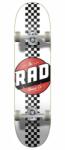 Rad Board Co RAD Checker Stripe Komplett Gördeszka - 7.75" - Fehér 7, 75 fehér|fekete