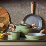 Tognana Sage Stone tapadásmentes indukciós edénykészlet, 8 db-os, zöld - 155483 (155483)