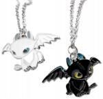 EdiBazzar 2 az 1-ben Bff Sárkány Nyakláncok Barátnőknek 2db Fogatlan Fúria Két Sárkány (Naszyjniki Przyjaźni Przyjaciółek Smoki)