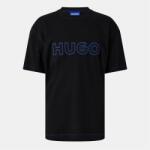 Hugo Тениска Hugo Men's Nitlogo Blue Cotton T-Shirt - Black 001