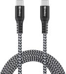 Sandberg 441-67 USB kábel USB 2.0 2 M USB C 100 W Fekete, Fehér (441-67)