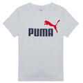 PUMA Rövid ujjú pólók ESS 2 COLOR NO1 LOGO TEE Fehér 7 / 8 Jahre