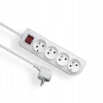 Elgotech Hosszabbító kábel 4 aljzattal fehér 2mb Omy 3x1 PSN-402W (PSN-402W)