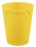 Party Sárga Yellow micro prémium műanyag pohár 250 ml