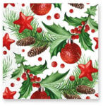 Karácsony Karácsonyi Pinecones szalvéta 20 db-os 33x33 cm
