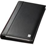 Sigel Névjegytartó, bőr, 160 db-os, gyűrűs, SIGEL Torino, fekete