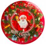 Style Home Desszert tányér piros mikulás mintával 25cm (STYLE03200876/24)