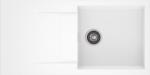 AXIS KITCHEN CASCADA 100 gránit mosogató, szifonnal, fehér, beépíthető (AX-1805)