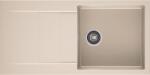 AXIS KITCHEN CASCADA 100 gránit mosogató, szifonnal, bézs, beépíthető (AX-1802)