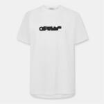 Off White Тениска Off White Men's Spray Arrow Arrow Logo Print T-Shirt - White-Black