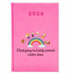 FunnyCase Naptár A5 2026 Rózsaszín Pedagógusnapi Határidőnapló Minden Mosolyért (Kalendarz Różowy Za Każdy Uśmiech)