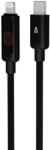AVAX CB650 PULSEY USB-C - Lightning gyorstöltő kábel, 27W, fonott, 0.5m, szürke (AVAX CB650)
