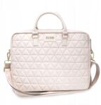 GUESS Quilted eredeti táska szíjjal notebook laptop tok 15 hüvelykig (GUCB15QLPK)